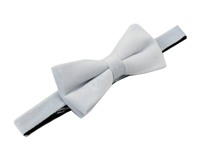 Light Blue Bow Ties. Blue Velvet Bow Ties. Ice Blue Mens Etsy