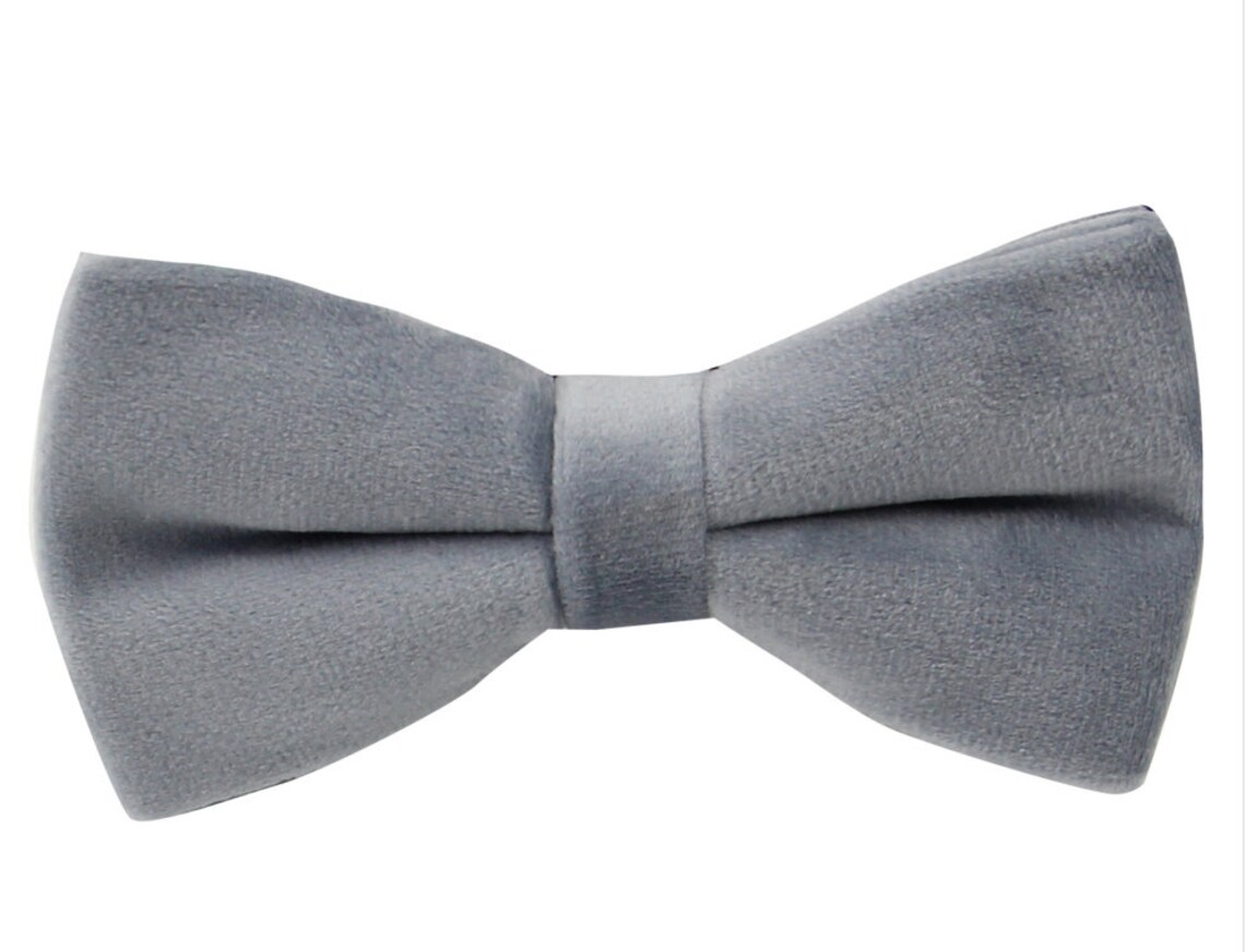 Dusty Blue Bow Ties. Dusty Blue Velvet Bow Ties. Slate Blue Etsy
