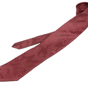 Desert Rose Ties. Desert Rose Ties for Men. Mens Tie Rosewood. Rosewood Neckties for Men. image 2