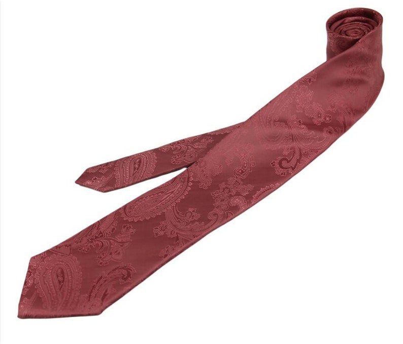 Desert Rose Ties. Desert Rose Ties for Men. Mens Tie Rosewood. Rosewood Neckties for Men. image 2