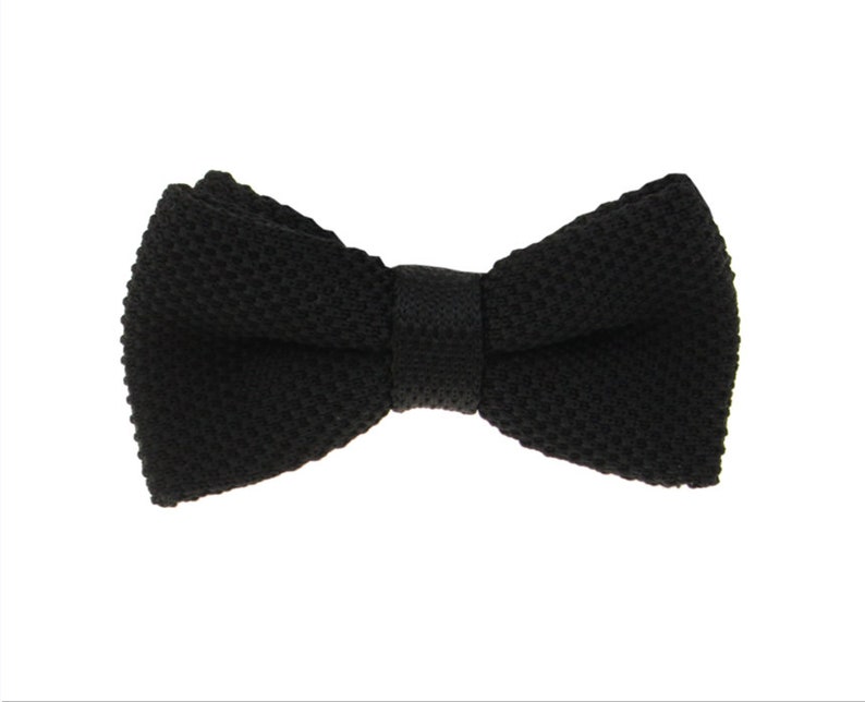 Black Ties. Black Knit Tie. Mens Tie Black. Black Color Slim Etsy