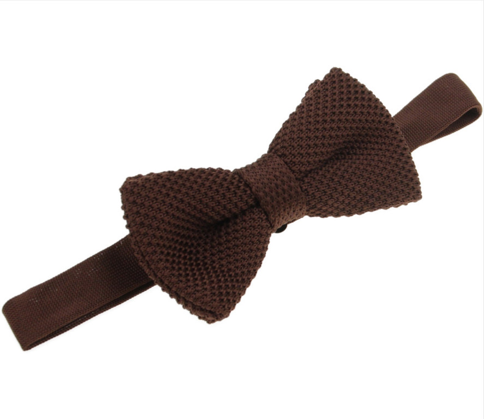 Dark Brown Tie. Brown Knit Tie for Men. Dark Brown Knitted Etsy