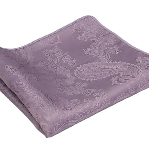 Pañuelo de bolsillo Lavenderhaze. Pañuelo para hombre color crepúsculo. Pañuelo morado polvoriento para padrinos de boda.