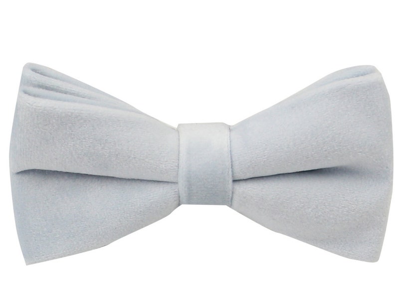 Light Blue Bow Ties. Blue Velvet Bow Ties. Ice Blue Mens Etsy