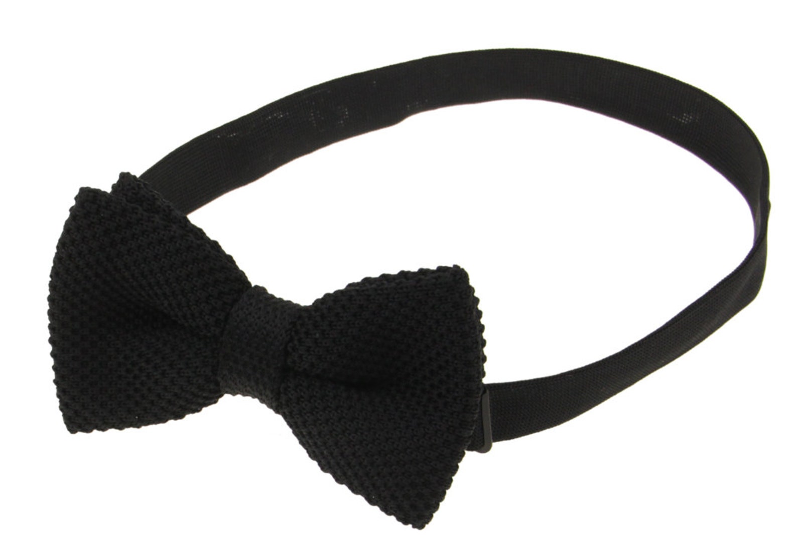 mens black knit tie