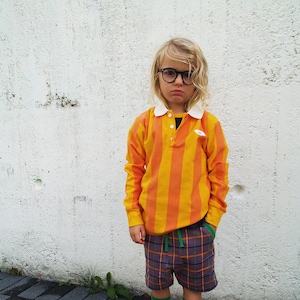 Rugby, tennis, baseball shirt kids children unisex organic colorful
