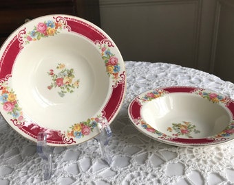 Homer Laughlin Brittany Majestic Berry Bowl 5 34 Dessert Fruit W538 Excellent