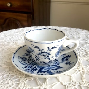 Blue Danube Japan Cup And Saucer Set THREE AVAILABLE Flag Banner Stamp