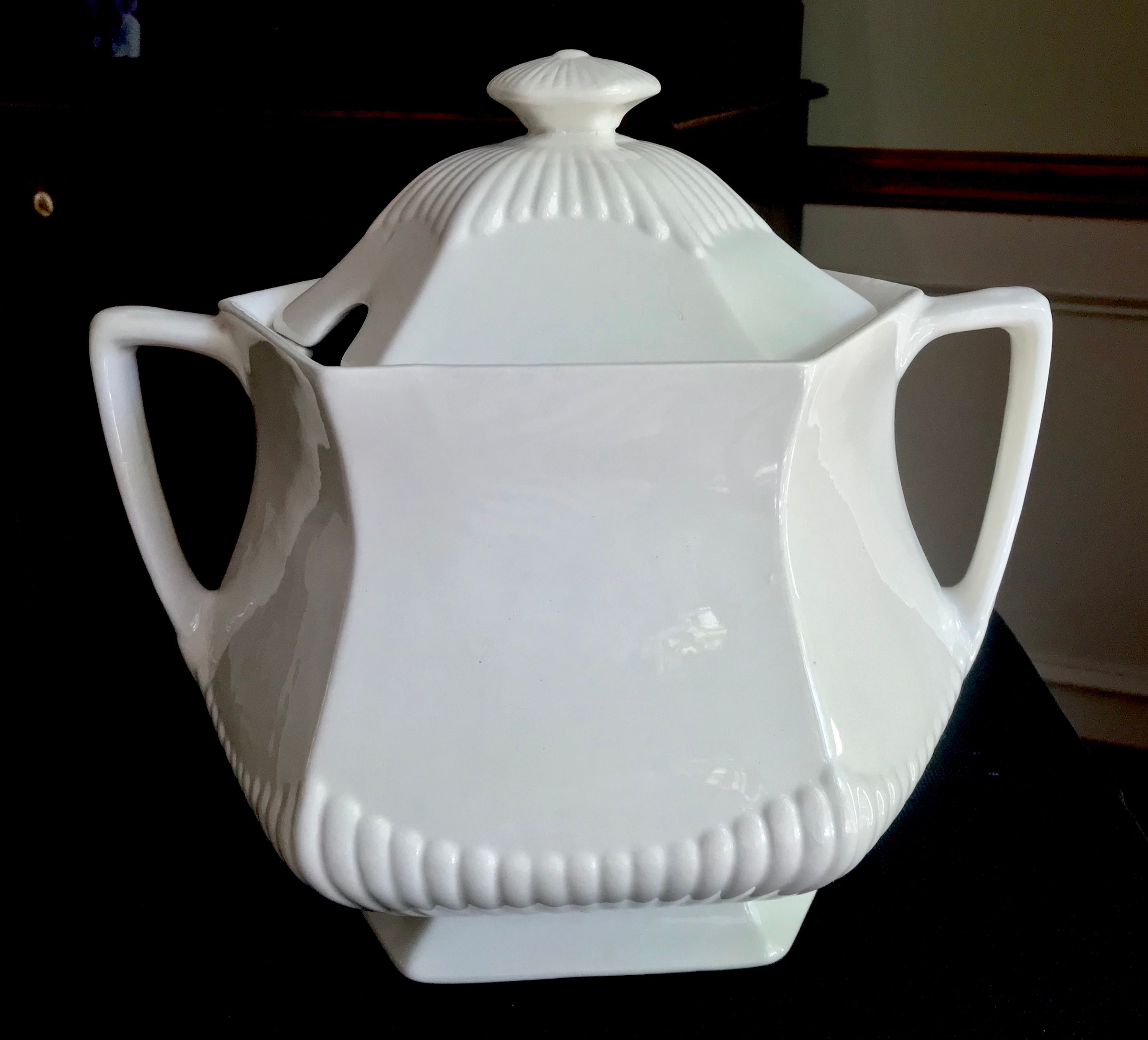 Wm Adams & Sons Empress Tureen and Lid English Ironstone White - Etsy