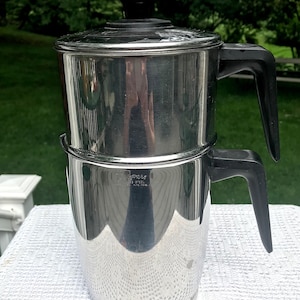 Stainless Steel South Indian Filter Coffee Drip Maker - Diamond