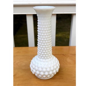 Milk Glass Hobnail Bud Vase E O Brody Company