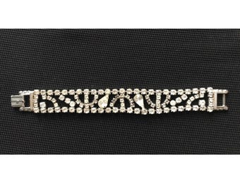 ヴィンテージブレスレット ラインストーン 刻印なし - Etsy 日本