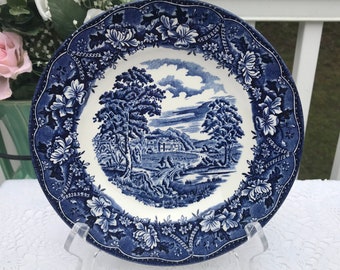 Barratts Old Castle Blue 8 Inch Plate England - Etsy