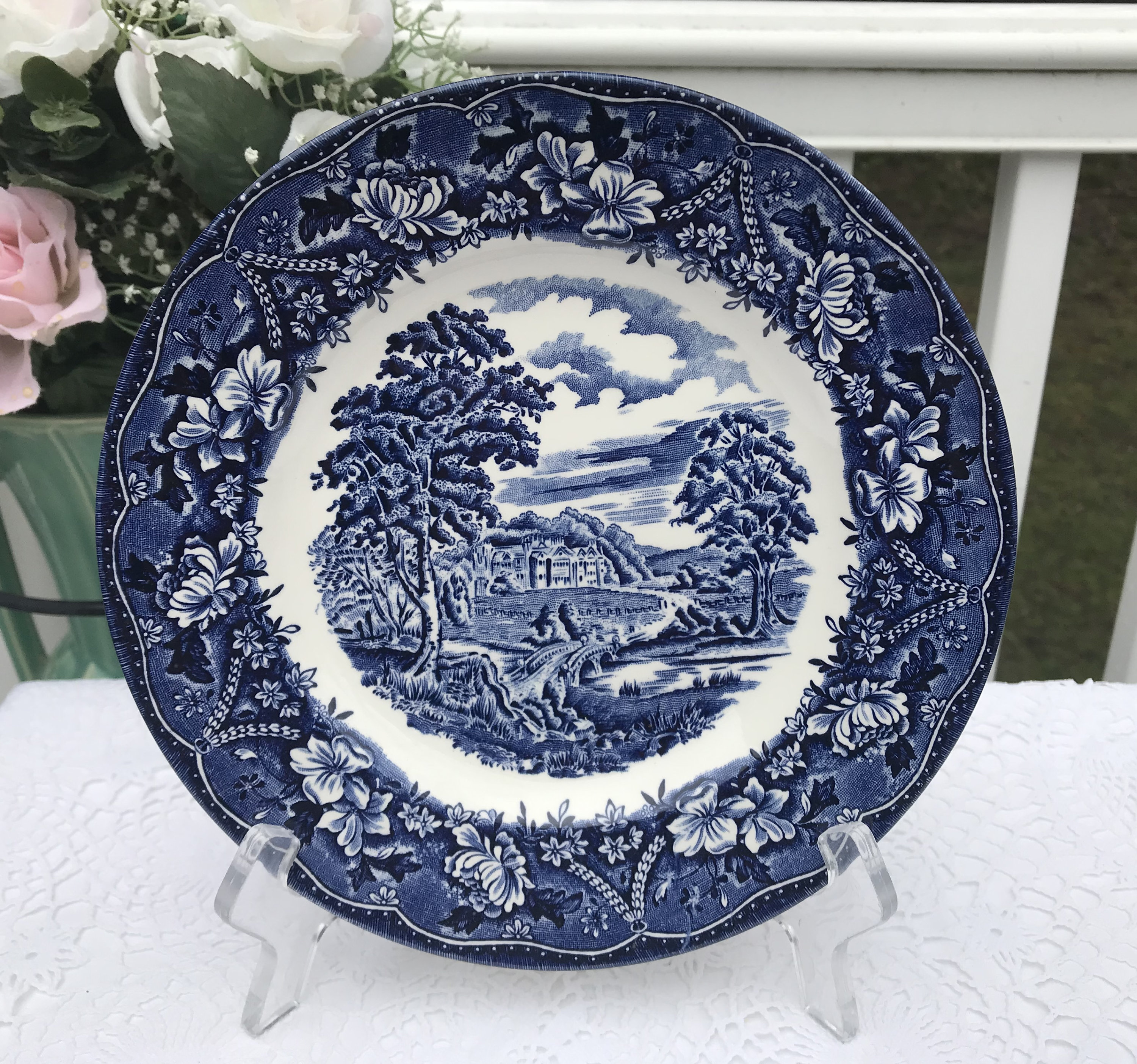 Barratts Old Castle Blue 8 Inch Plate England - Etsy