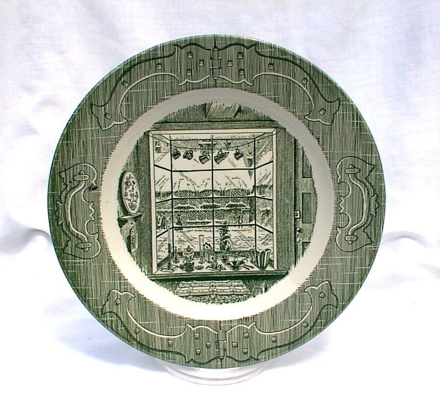 Royal China Old Curiosity Shop 9 1/8" Luncheon Lunch Plate 2 Available