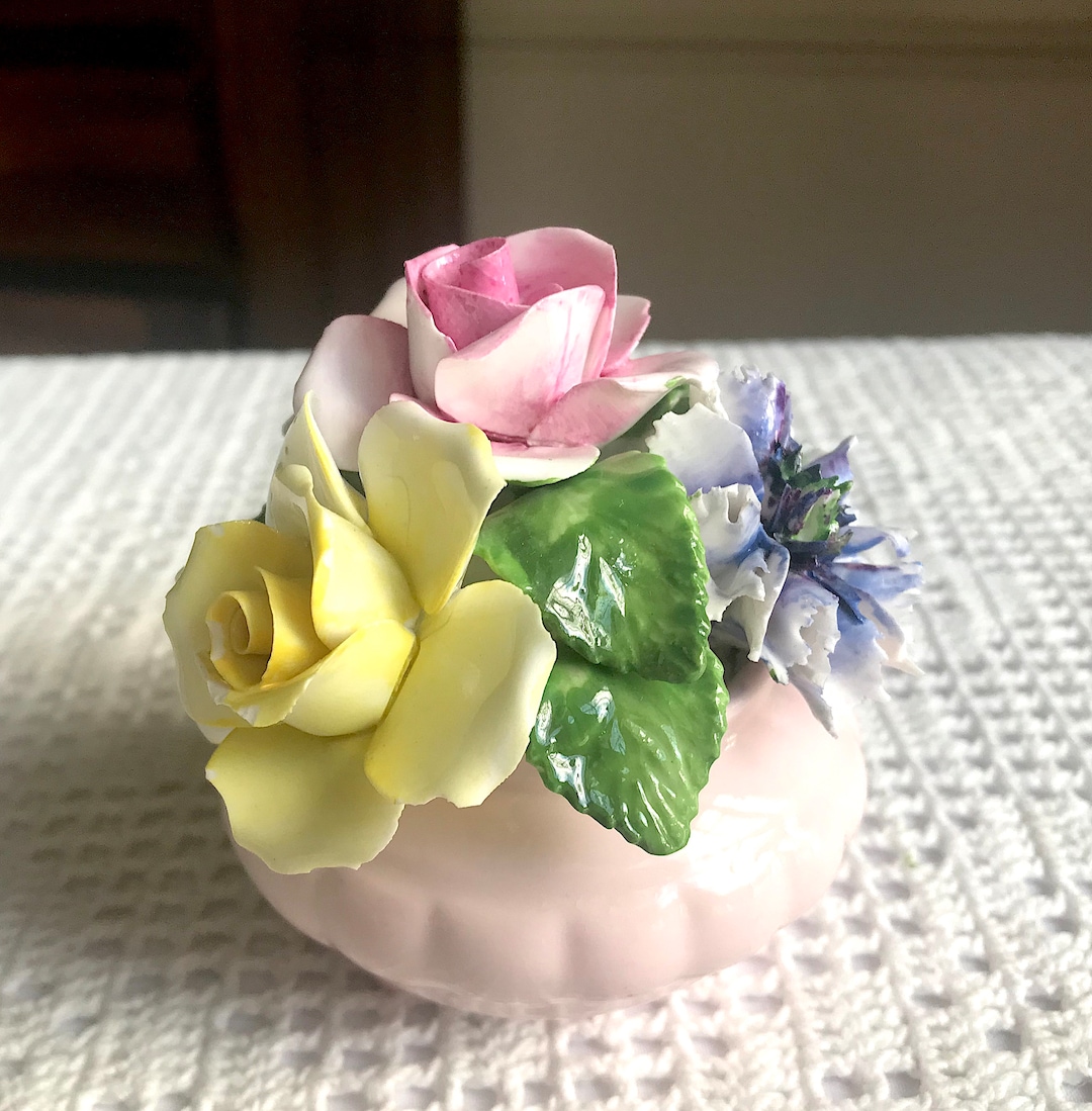 Radnor Ceramic Bone China Flower Display in Pot Etsy