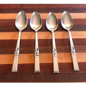 Morgenstern Silberplatte VIER Teelöffel Oneida Community Silberplatte 6 Vierersets erhältlich