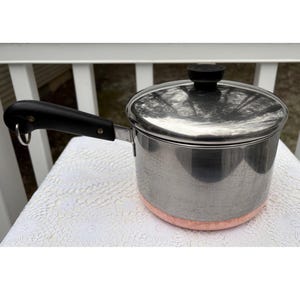 Revere Ware 2.5 - 3 Quart Copper Bottom Sauce Pan And Lid