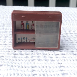 Miniature Doll House Wine Cabinet