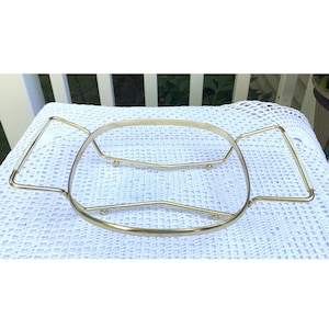 Pyrex Casserole Serving Trivet Rack Gold Tone