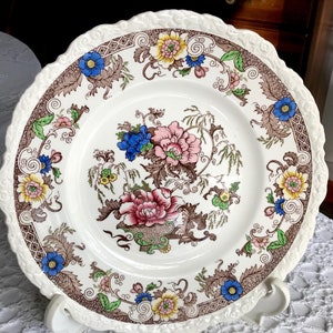 Vintage Royal Cauldon Bentick Brown 11&quot; Plate Platter 2279