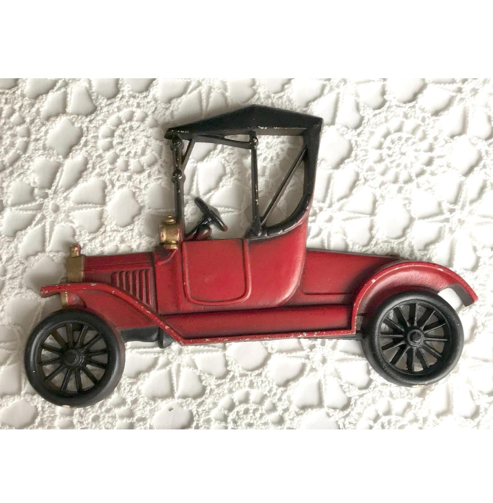 希少品！70sアメリカアンティーク1970年汽車の鉄製壁掛け　USAヴィンテージ Sexton Wall Hanging Vintage Red Car Roadster 1970s Cast Metal - Etsy
