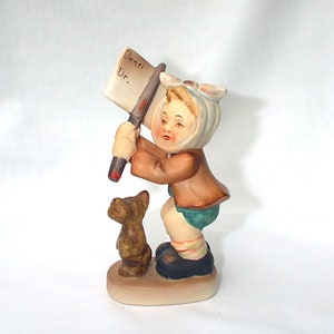Lefton Figurine Toothache Vintage American Children Made In Japan 363 Little Boy Dog