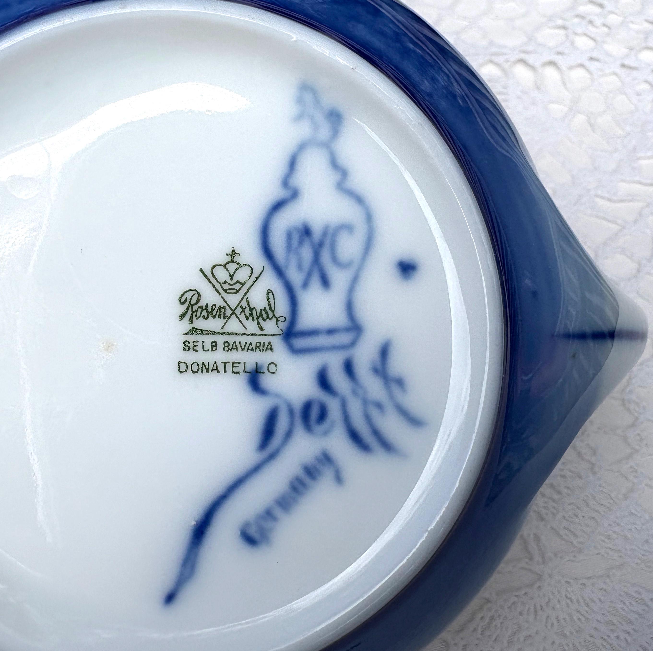 Vintage Rosenthal Delft Donatello Cup and Saucer Selb Bavaria