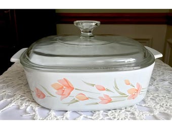 Corning ware visions plate ou marmite en verre pour canneberges