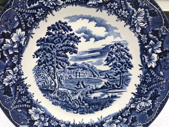 Barratts Old Castle Blue 8 Inch Plate England - Etsy