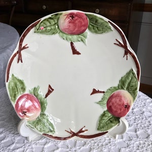 Hippolyte Boulanger Creil Montereau HBCM Plate Apple France Vintage