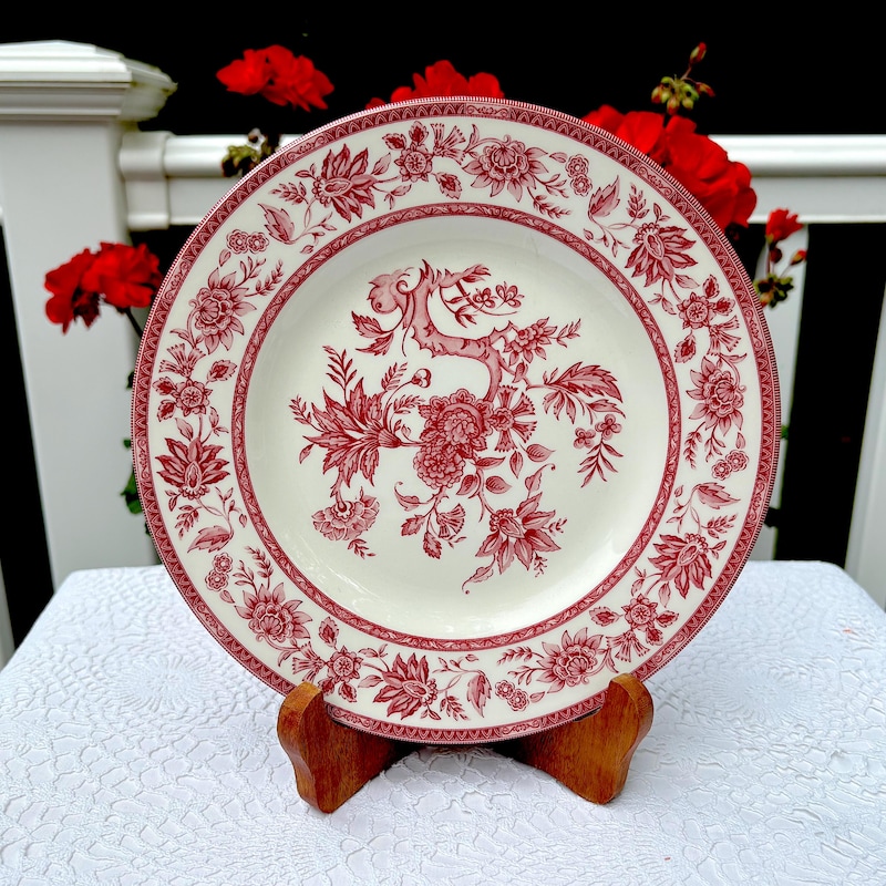 Red Transfer Ware - Etsy