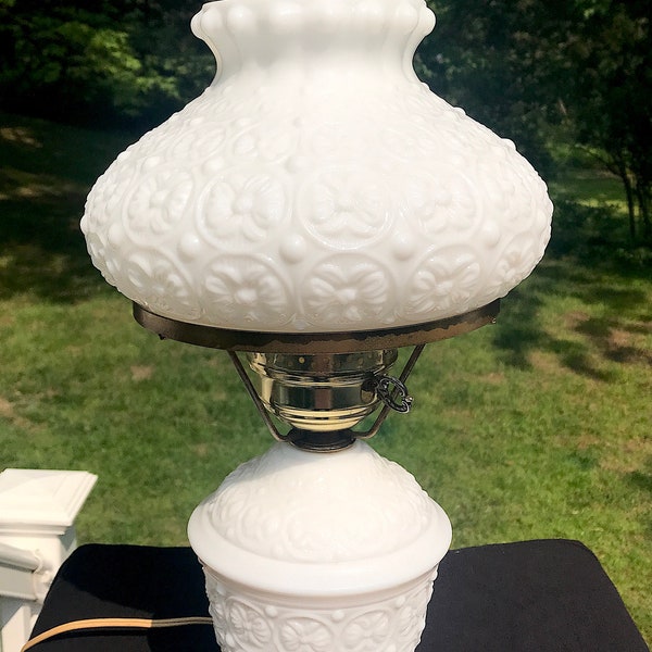 Milk Glass Table Etsy