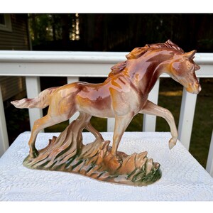 Maureen Love Running Horse Sculpture Lane And Company Made In Calif.  A 9 RARE