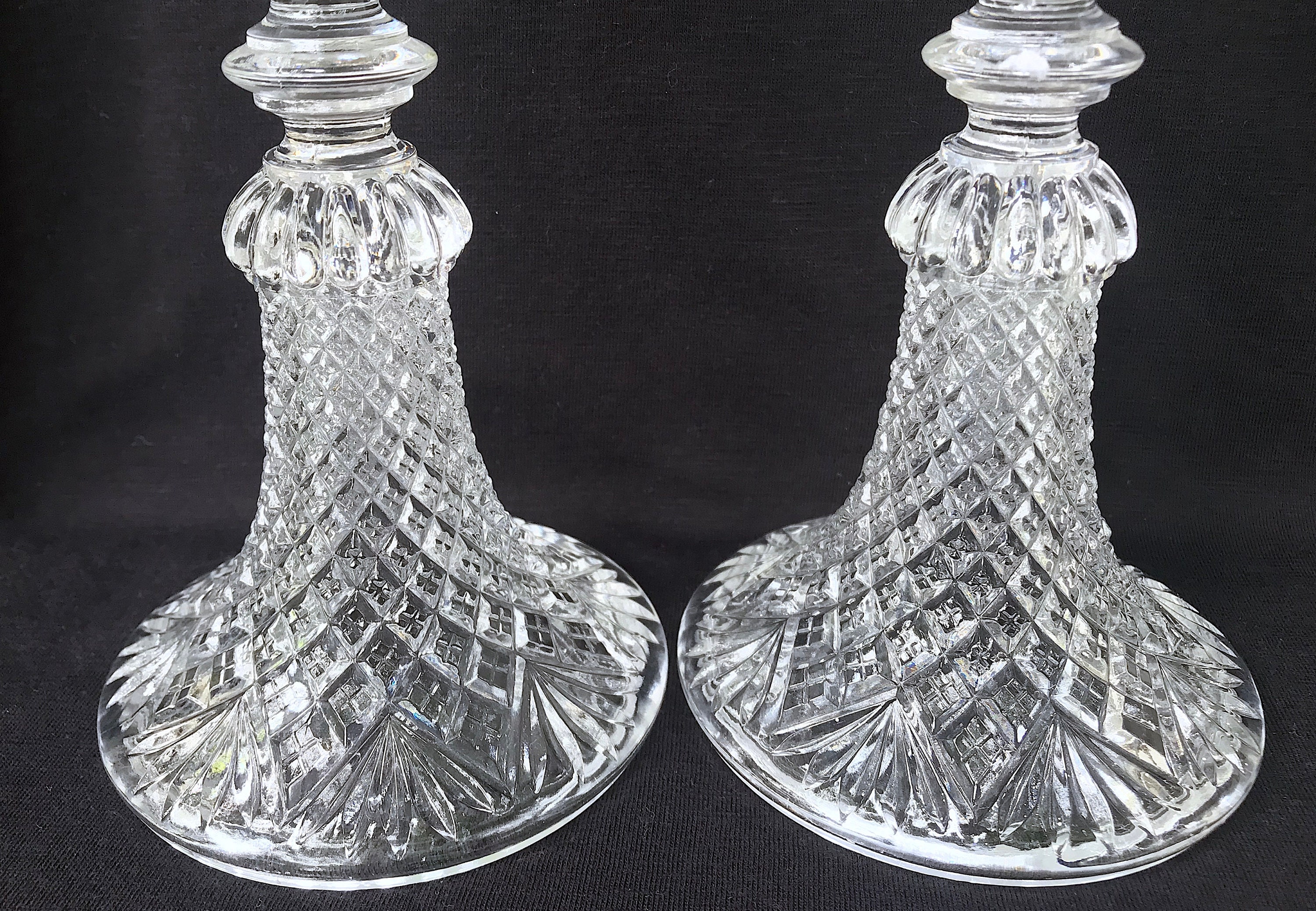 ヴィンテージ VAL ST LAMBERT ベルギー 7 1/2インチ クリスタル