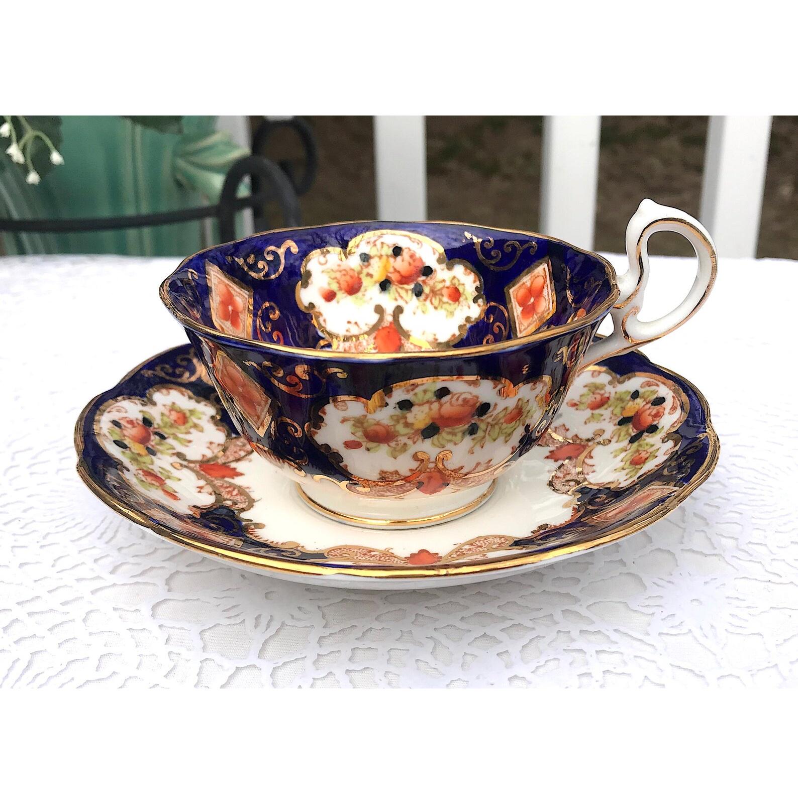 Royal Albert Heirloom Cup and Saucer Crown China Back Stamp Imari