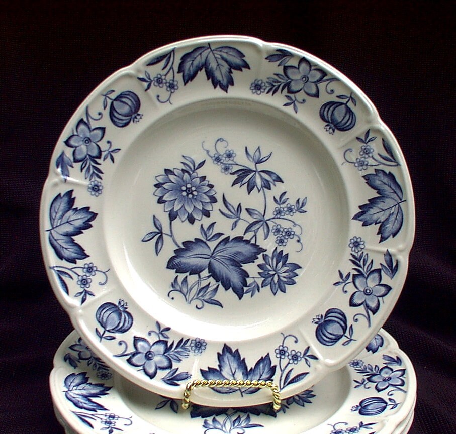 ジョンソンブラザーズ ブルー マルバーン 8インチ サラダ デザート