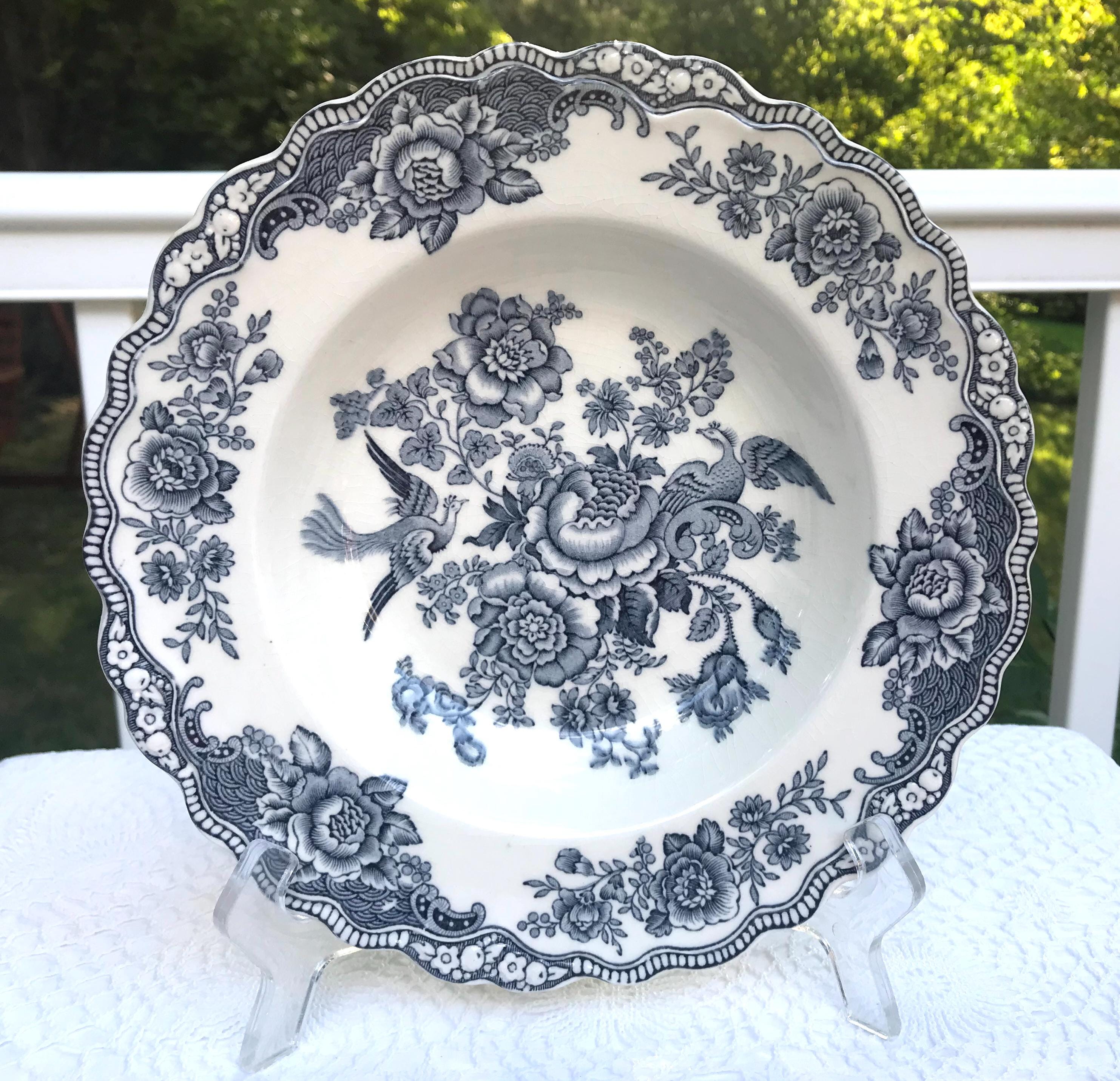 イギリス　ヴィンテージ　CROWN DUCAL クラウンデュカル ボウル　深皿 Vintage Crown Ducal England Mulberry Gravy Boat With