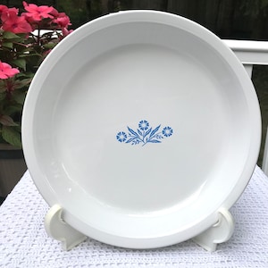 Corning Ware blauwe korenbloem taartvorm 10&quot; bakvorm SCHOON