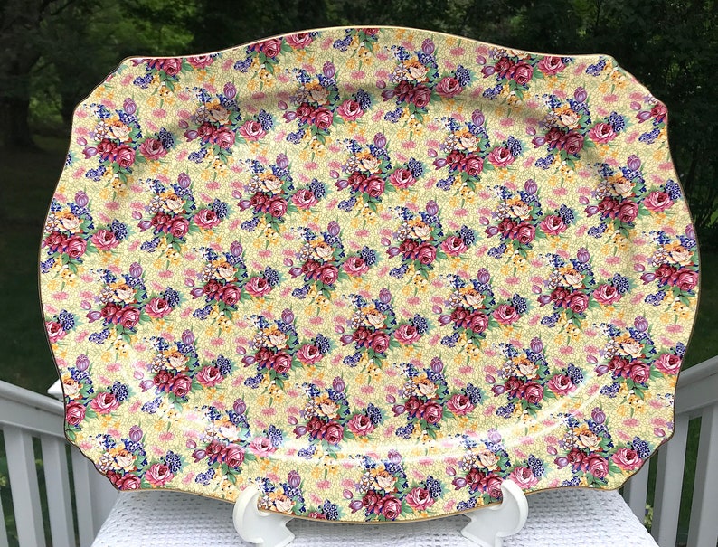 Royal Winton Grimwades Limited Welbeck Chintz 18 Inch Platter England ...