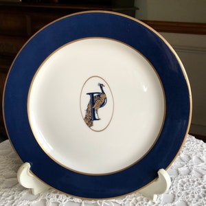 Peacock Restaurant Club Grill Plate Homer Laughlin Pristine Gold Trim