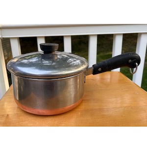 Revere Ware 2 liter kopparbottenkastrull med lock