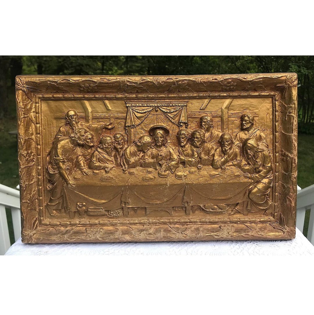 Vintage the Last Supper Wall Plaque Mid Century 14 3/4 X 9 - Etsy
