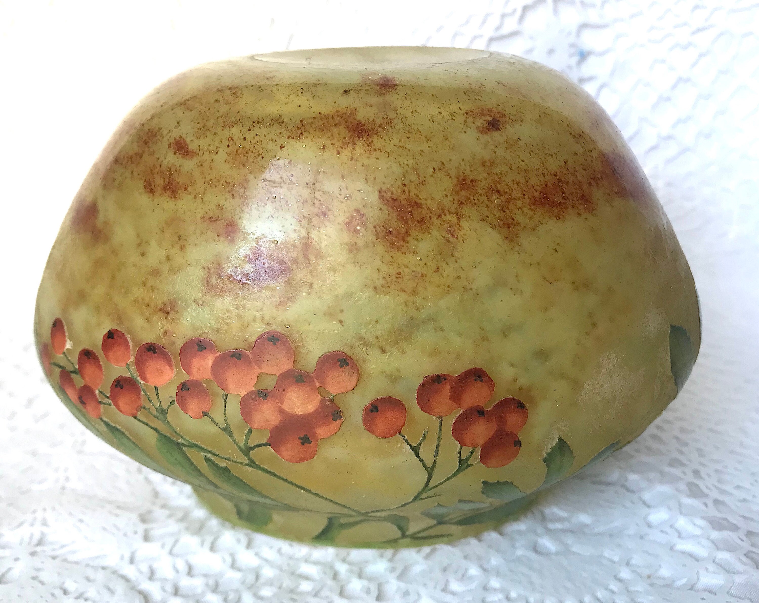 置物 DAUM NANCY Daum Nancy France Signed Cameo Art Glass Vase Early 20th Century