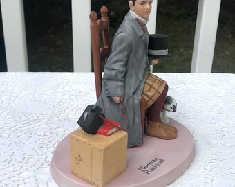 ノーマン・ロックウェルの自画像磁器の置物 1980年9月 - Etsy 日本