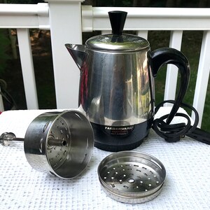 Farberware Four 4 Cup Coffee Percolator 134 B Complete Tested Working  Vintage Electric - Etsy