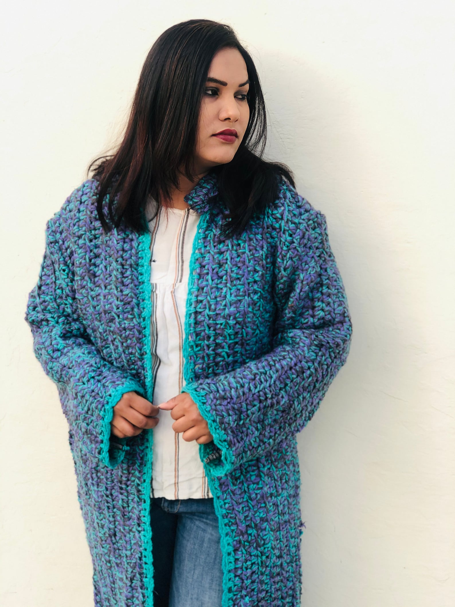 Crochet Jacket / Crochet Coat /boho Hippie / Colorful / Hand Etsy