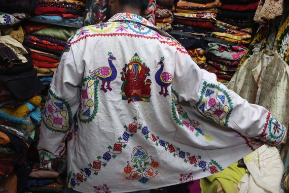 Embroidered Long Coat / jacket,Boho/Hippie,Handwo… - image 9