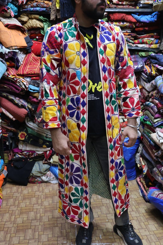 Banjara jacket / embroidered coat/ colorful embro… - image 5