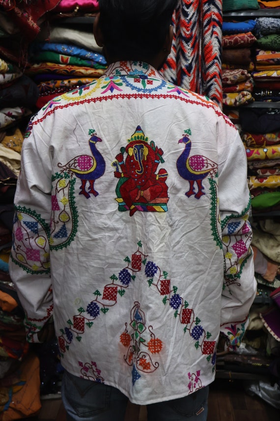 Embroidered Long Coat / jacket,Boho/Hippie,Handwo… - image 6